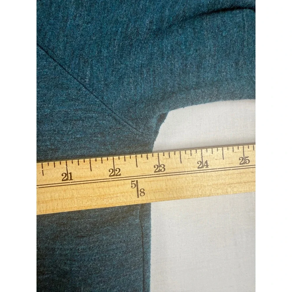 Turtleson Hoodie Large Teal Gamble Sands Scarecrow Raglan Pullover Mens